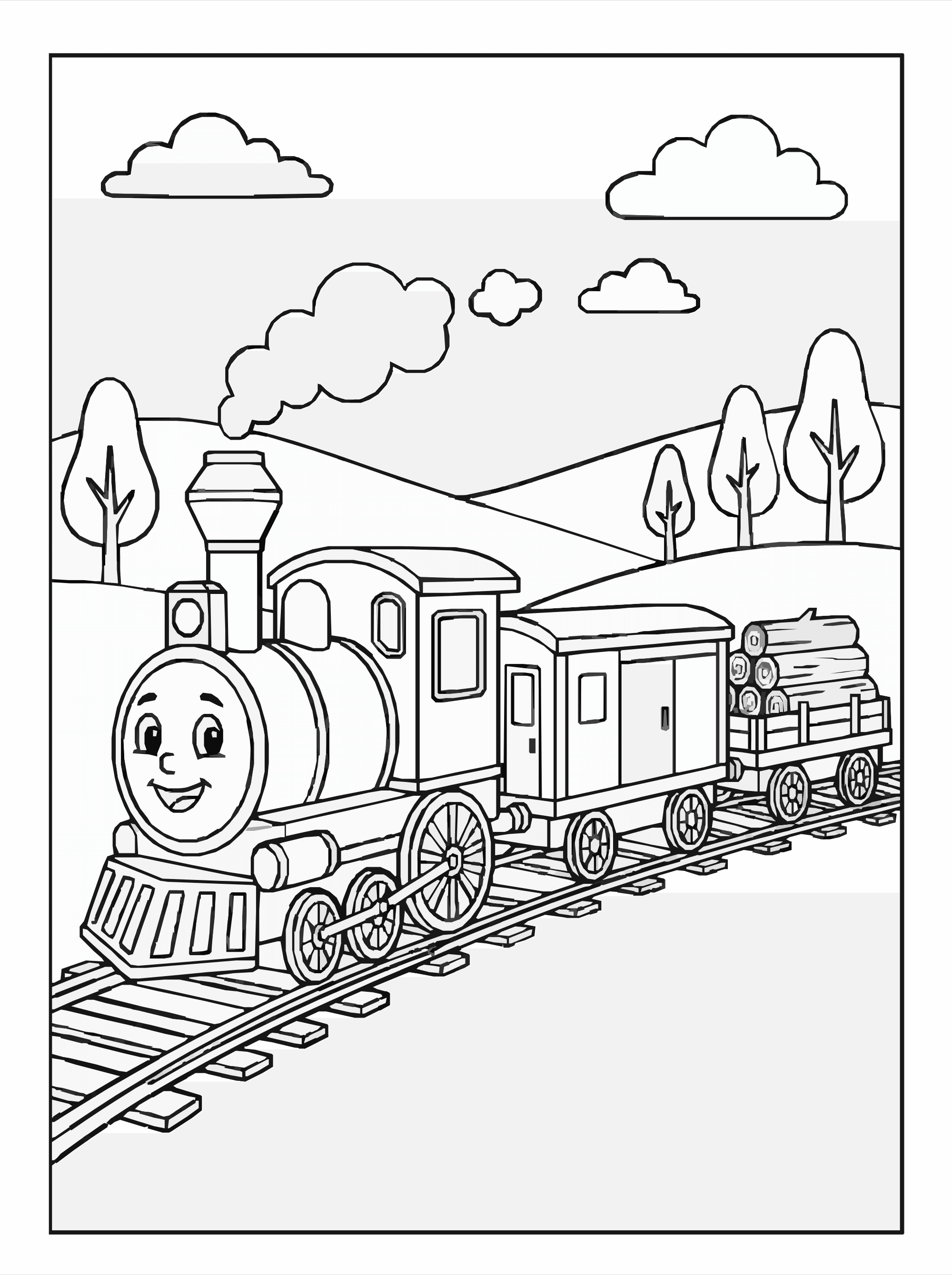 Train Coloring Page