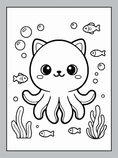 Free printable Space Robot Coloring Page – Cute Sci Fi Character A4 Printable coloring page