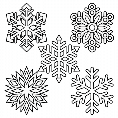 Free printable Christmas Snowflake Coloring Page – Winter Pattern Printable coloring page